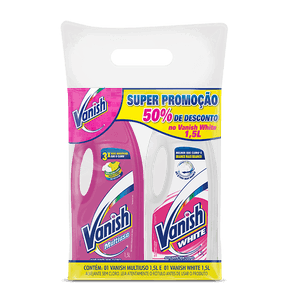 Kit-c-1-Alvejante-Vanish-Multiuso-15l---50--de-desconto-no-Vanish-White-15l Kit-c-1-Alvejante-Vanish-Multiuso-15l---50--de-desconto-no-Vanish-White-15l